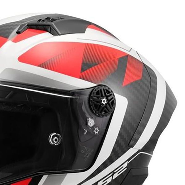 LS2 Thunder GP Aero Raute White Red FF805