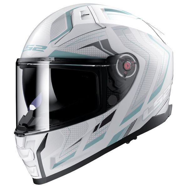 Full Face LS2 Vector II Alizer Matt White Silver FF811