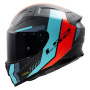 Casque Full Face LS2 Vector II C Grid Red Cyan FF811