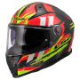 Casque Full Face LS2 Vector II C Tantic Red H-Vis Yellow FF811