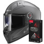 Casque Full Face LS2 Vector II Nardo Grey FF811 + Kit Bluetooth 4X Cardo