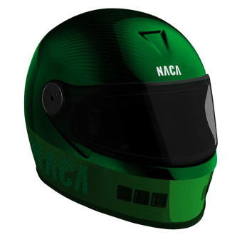 Casque Full Face Naca Le Castellet Green Carbon Casque Full Face Naca Le Castellet Green Carbon