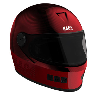 Casque Full Face Naca Le Castellet Red Carbon Casque Full Face Naca Le Castellet Red Carbon