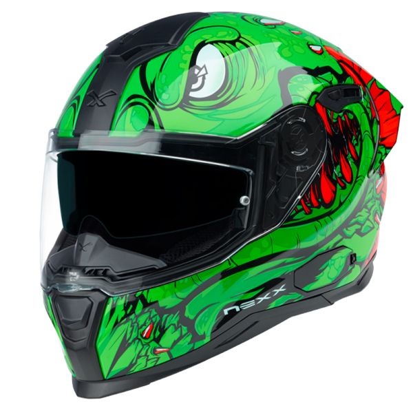 Helmet Nexx SX.100R Abisal Green Red 