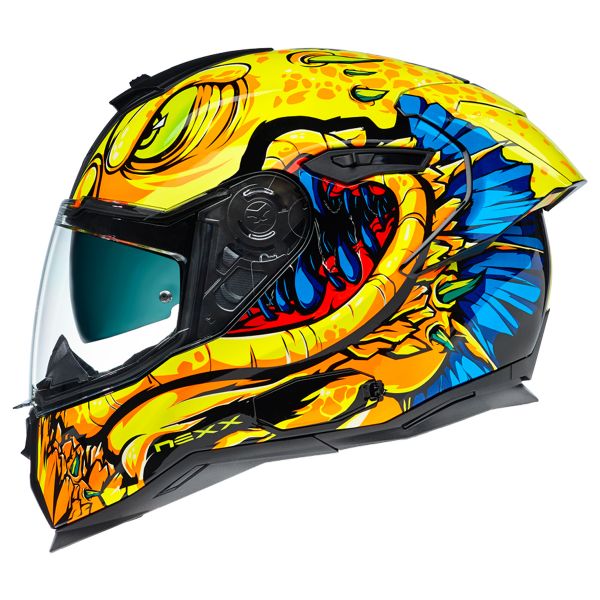 Full Face Nexx SX.100R Abisal Yellow Blue