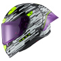 Casque Full Face Nexx X.R3R Glitch Racer White Neon