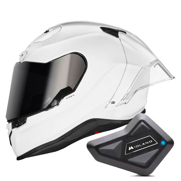 Full Face Nexx X.R3R White + Kit Bluetooth BT Mini