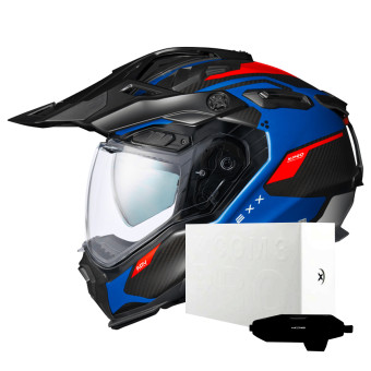 Casque Full Face Nexx X.WED3 Keyo Blue Red Matt + X.COM 3 Pro Casque Full Face Nexx X.WED3 Keyo Blue Red Matt + X.COM 3 Pro