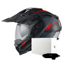 Casque Full Face Nexx X.WED3 Keyo Grey Red Matt + X.COM 3 Pro