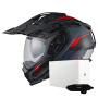 Casque Full Face Nexx X.WED3 Keyo Grey Red Matt + X.COM 3
