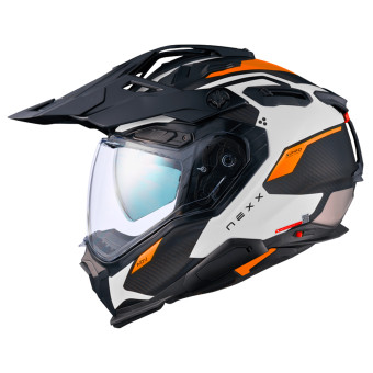 Casque Full Face Nexx X.WED3 Keyo White Orange Matt Casque Full Face Nexx X.WED3 Keyo White Orange Matt