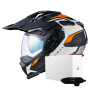 Casque Full Face Nexx X.WED3 Keyo White Orange Matt + X.COM 3
