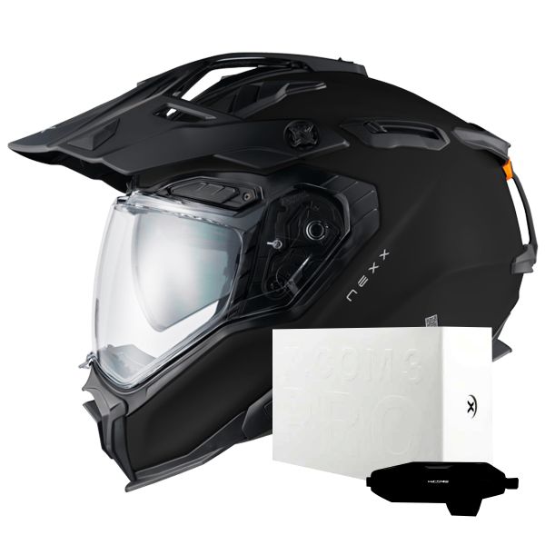 Full Face Nexx X.WED3 Plain Black Matt + X.COM 3 Pro