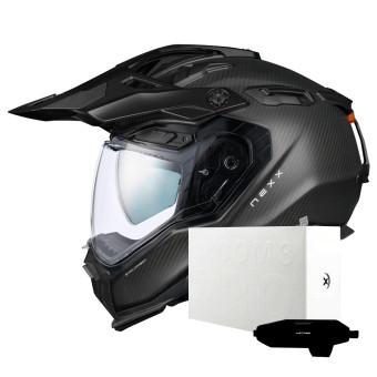 Casque Full Face Nexx X.WED3 Zero Pro Carbon Matt + X.COM 3 Pro Casque Full Face Nexx X.WED3 Zero Pro Carbon Matt + X.COM 3 Pro