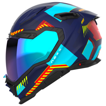 Casque Full Face Nexx X.WST3 Fluence Blue Red Casque Full Face Nexx X.WST3 Fluence Blue Red
