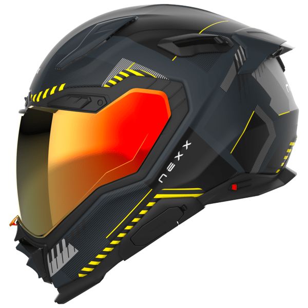 Full Face Nexx X.WST3 Fluence Grey Yellow Matt