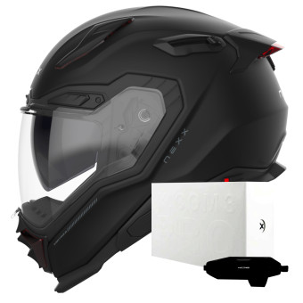 Casque Full Face Nexx X.WST3 Plain Black Matt + X.COM 3 Pro Casque Full Face Nexx X.WST3 Plain Black Matt + X.COM 3 Pro