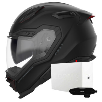 Casque Full Face Nexx X.WST3 Plain Black Matt + X.COM 3 Casque Full Face Nexx X.WST3 Plain Black Matt + X.COM 3