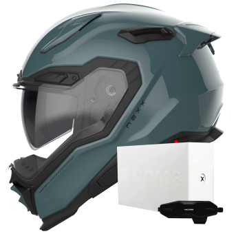 Full Face Nexx X.WST3 Plain Wild Blue + X.COM 3