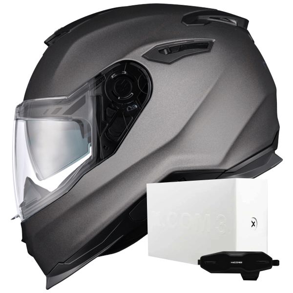 Full Face Nexx Y.100 Core Titanium Matt + X.COM 3