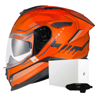 Full Face Nexx Y.100R Baron Orange + X.COM 3