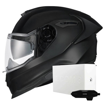 Casque Full Face Nexx Y.100R Full Black Matt + X.COM 3 Casque Full Face Nexx Y.100R Full Black Matt + X.COM 3