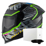 Casque Full Face Nexx Y.100R Urbangram Black Matt + X.COM 3