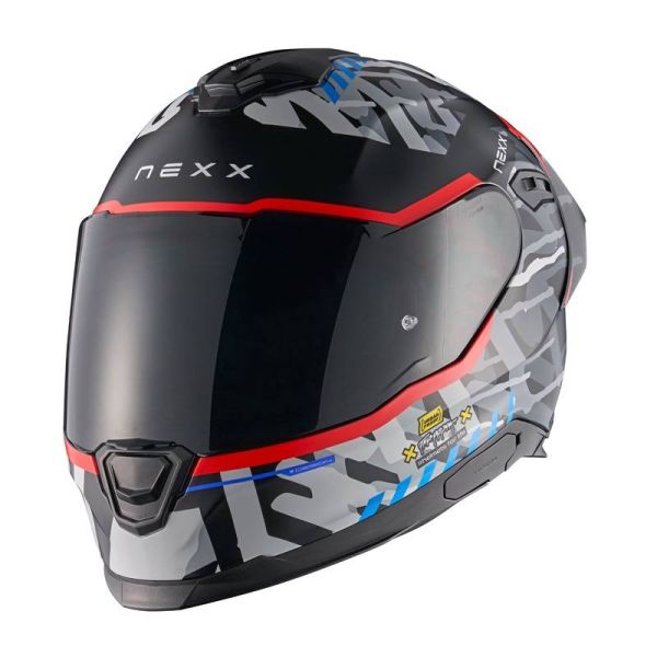 Nexx Y.100R Urbangram Black Red Mat