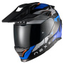 Casque Full Face Nexx Y.Travl Primal Blue Neon Mat