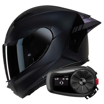 Full Face Nolan N60-6 Sport Argento 333 + Kit Bluetooth 5S Solo