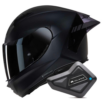 Full Face Nolan N60-6 Sport Argento 333 + Kit Bluetooth BT Mini