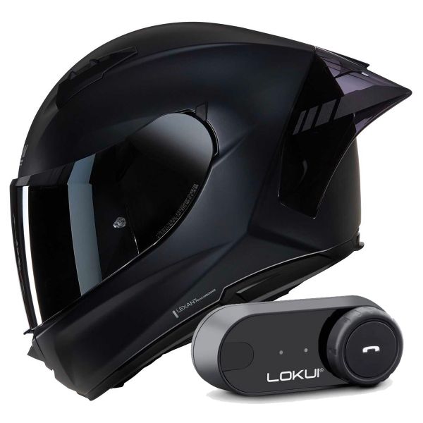 Full Face Nolan N60-6 Sport Argento 333 + Kit Bluetooth Lokui K30