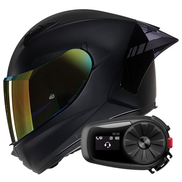 Full Face Nolan N60-6 Sport Irido 334 + Kit Bluetooth 5S Solo