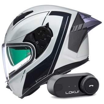 Full Face Nolan N60-6 Sport Mesmerico 341 + Kit Bluetooth Lokui K30