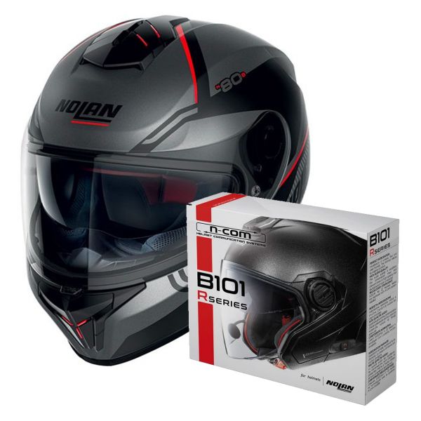 Full Face Nolan N80-8 Astute N-Com 24 + Kit Bluetooth B101R