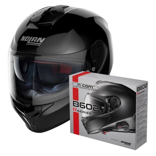 Full Face Nolan N80-8 Classic N-Com Black 3 + Kit Bluetooth B602R