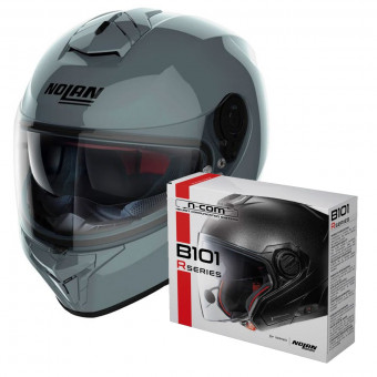 Full Face Nolan N80-8 Classic N-Com Slate Grey 8 + Kit Bluetooth B101R