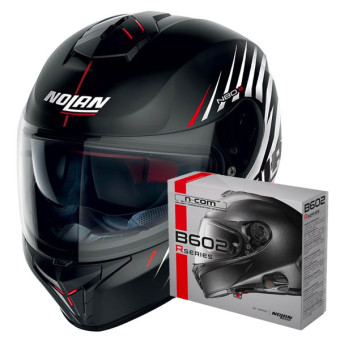 Full Face Nolan N80-8 Kosmos N-Com 64 + Kit Bluetooth B602R