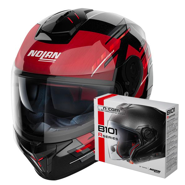 Full Face Nolan N80-8 Meteor N-Com 68 + Kit Bluetooth B101R