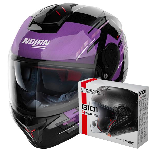 Full Face Nolan N80-8 Meteor N-Com 70 + Kit Bluetooth B101R