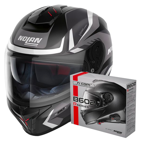 Full Face Nolan N80-8 Rumble N-Com 58 + Kit Bluetooth B602R