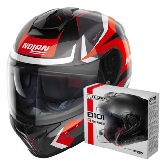Full Face Nolan N80-8 Rumble N-Com 59 + Kit Bluetooth B101R