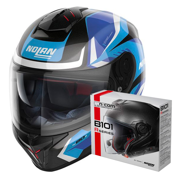 Full Face Nolan N80-8 Rumble N-Com 60 + Kit Bluetooth B101R