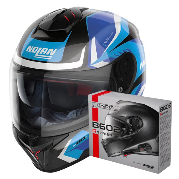Full Face Nolan N80-8 Rumble N-Com 60 + Kit Bluetooth B602R