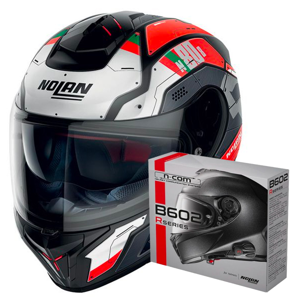 Full Face Nolan N80-8 Starscream N-Com 35 + Kit Bluetooth B602R