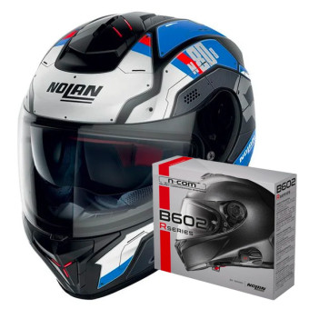 Full Face Nolan N80-8 Starscream N-Com 36 + Kit Bluetooth B602R