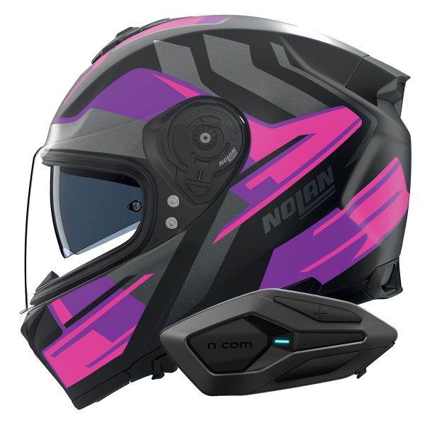 Full Face Nolan N80-8 Trittico 358 + Kit Bluetooth N-Com Bluetooth+