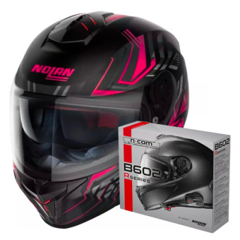 Full Face Nolan N80-8 Turbolence N-Com 79 + Kit Bluetooth B602R