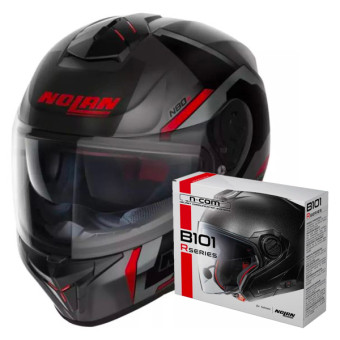 Full Face Nolan N80-8 Wanted N-Com 71 + Kit Bluetooth B101R