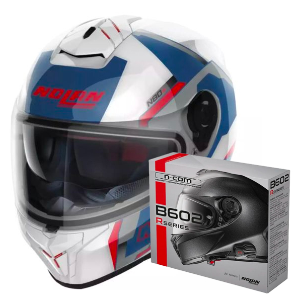 Full Face Nolan N80-8 Wanted N-Com 75 + Kit Bluetooth B602R